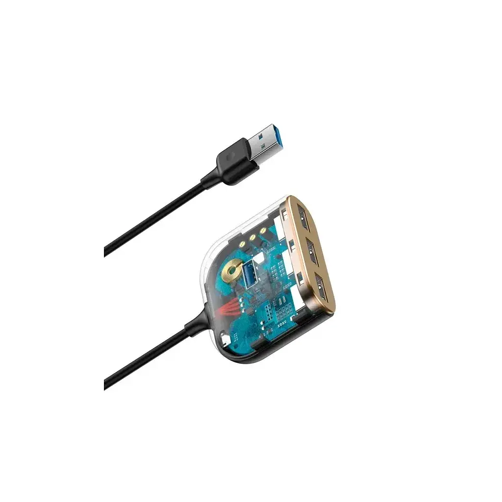 Концентратор Baseus USB 3.0 to 1xUSB 3.0 + 3xUSB 2.0 1.0m (CAHUB-AY01) - фото 3