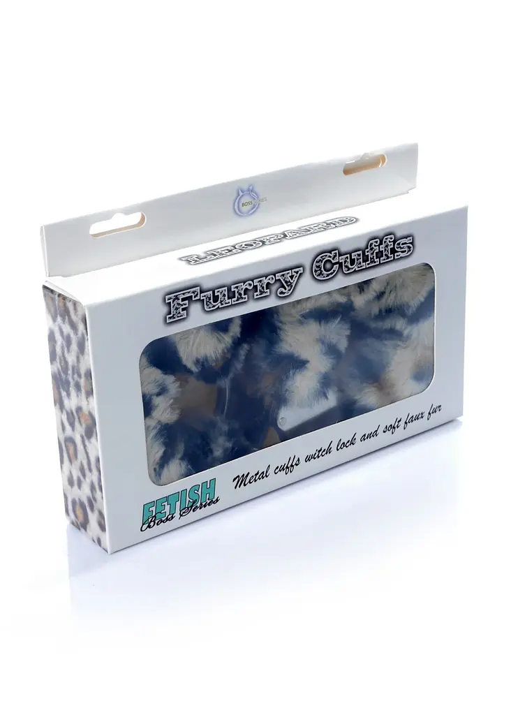 Наручники Fetish B Series Furry Cuffs Leopard - фото 2