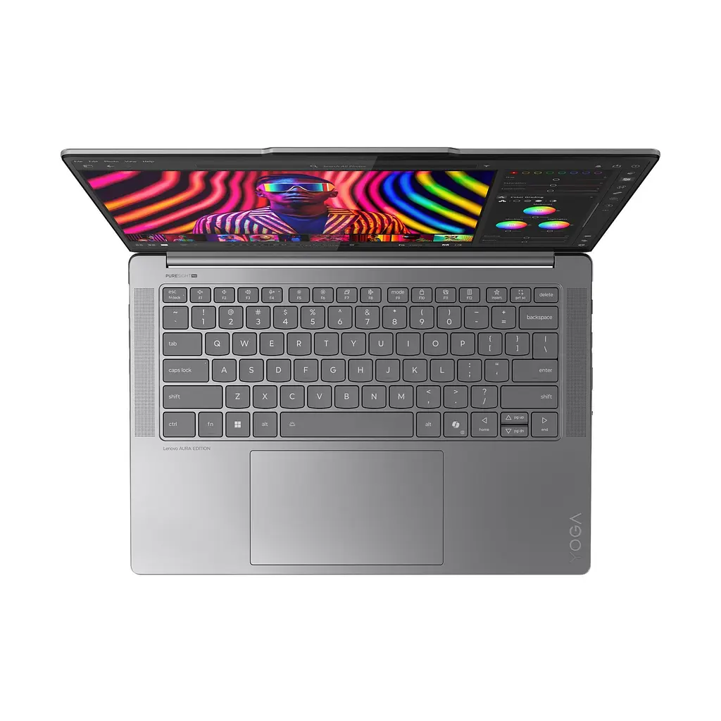 Ноутбук Lenovo Yoga Pro 7 14IAH10 (83KF000YRM), Intel Core Ultra 7 255H до 5,1 ГГц, 14,5-дюймовый 3K Touch, 32 ГБ, 1 ТБ, Intel Arc 140T, Windows 11 Home, Luna Gray - фото 3