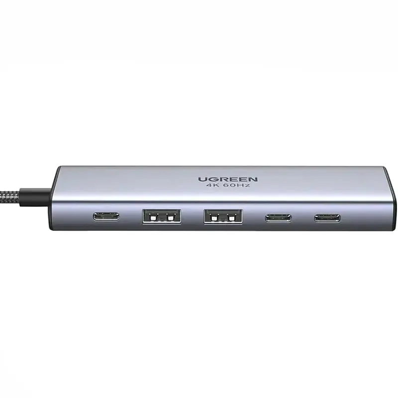 Хаб USB 3.2 -> 2хUSB 3.0/2xType-C 10 Гбіт/с/ HDMI 4K60Гц PD 100 Вт CM511 Ugreen - фото 2