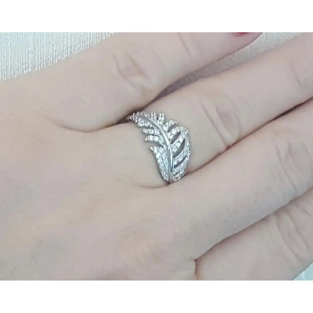 Серебряное кольцо Империя золота с фианитами. Артикул КВ1388С 18 - фото 4