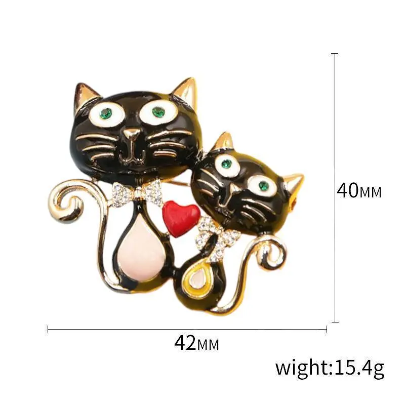 Брошь Влюбленные коты брошь-булавка (494693361) - фото 4