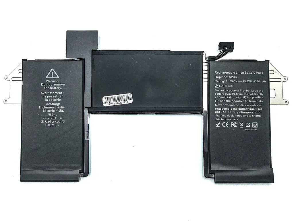 Акумулятор A2389 для Apple A2179, A2337 Macbook Air 13 (2020) (11.39V 49.9Wh 4380 mAh) - фото 2