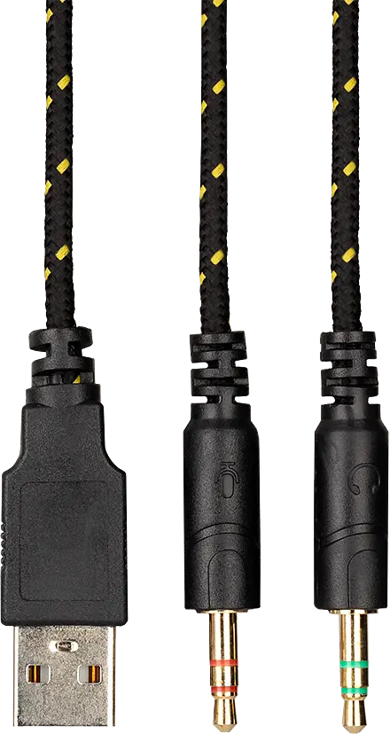 Навушники HF Stereo 2E HG300 Gaming LED black+ мікр UA (2E-HG300BK) - фото 5