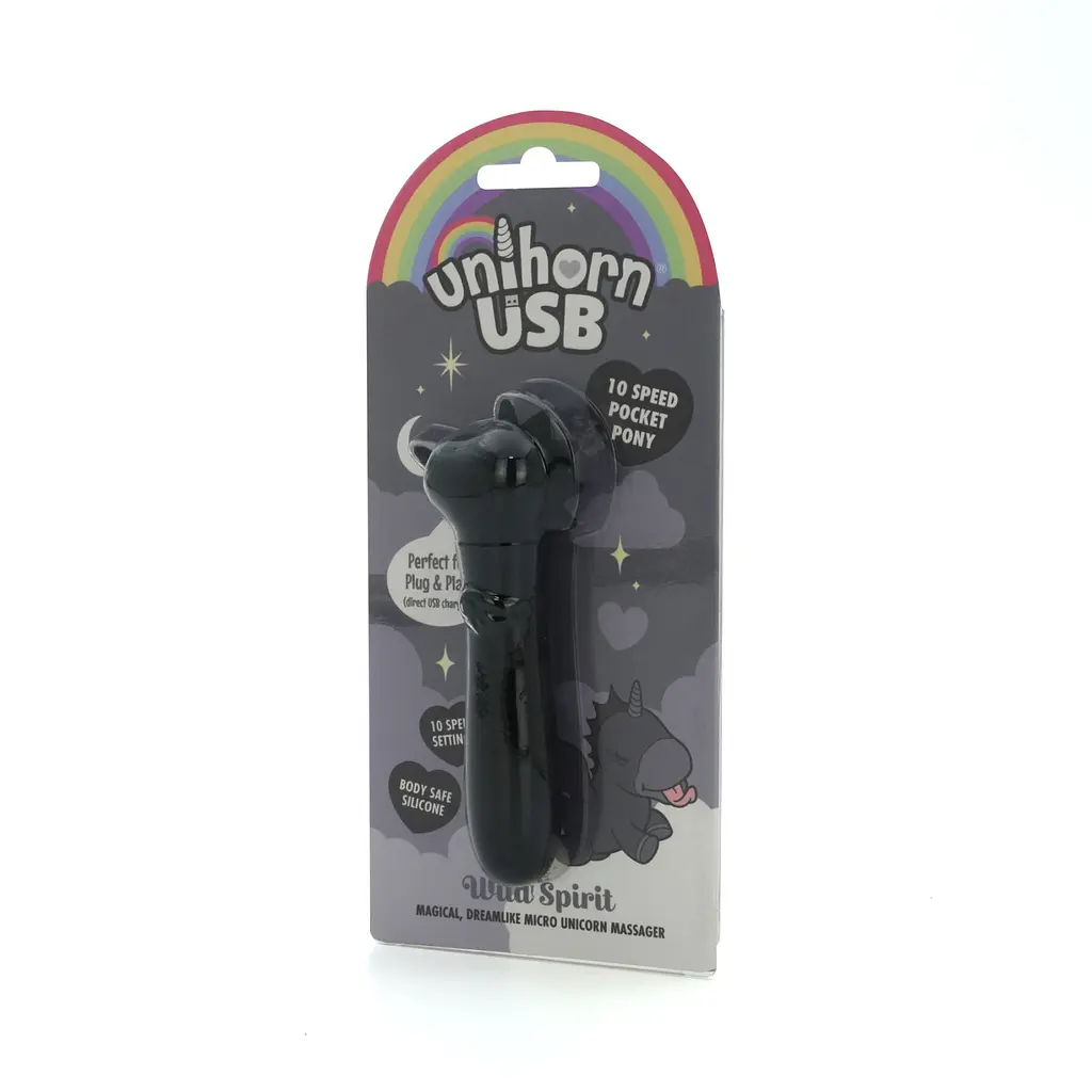Вібратор-єдиноріжка Unihorn USB Bullet - Wild Spirit, віброкуля, USB-зарядка, 10 режимів - фото 3