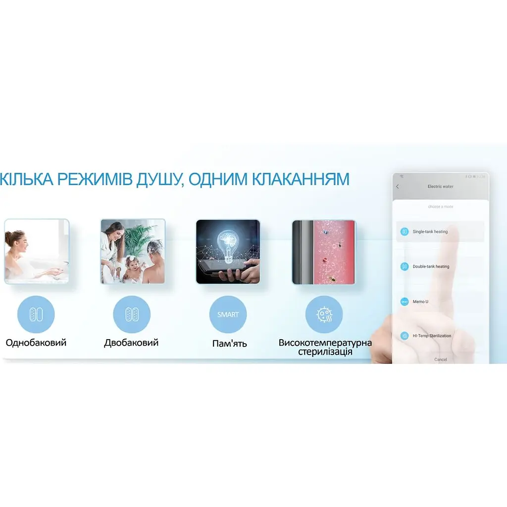 Бойлер Midea Prime плоский D50-20ED6 (D) белый - фото 13