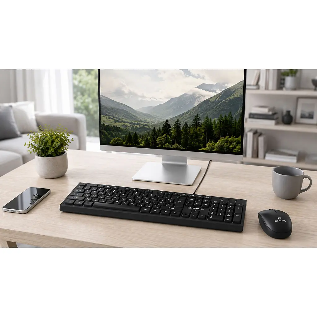 Клавіатура REAL-EL RK-510 USB Black (EL123100053) - фото 8