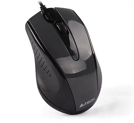 Миша A4Tech N-500F USB Glossy Grey (N-500F-1 (Glossy Grey)) - фото 2