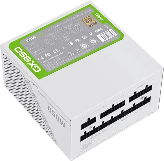 Блок живлення GameMax 850W GX-850 PRO WT (ATX3.0 PCIe5.0) (GX-850 PRO WT (ATX3.0 PCIe5.0)) - фото 3