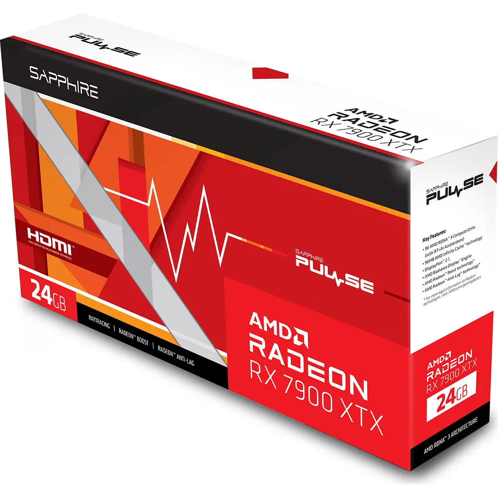 Відеокарта Sapphire Pulse Radeon RX 7900 XTX 24GB [11322-02-20G] [88767] - фото 8