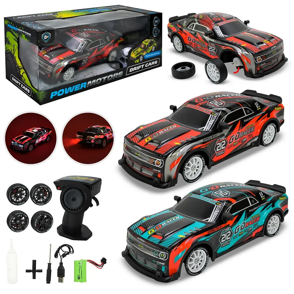 Радіокерована машина Drift Cars 1:14 з ефектом пари та підсвічуванням (PM3426-4) в асортименті