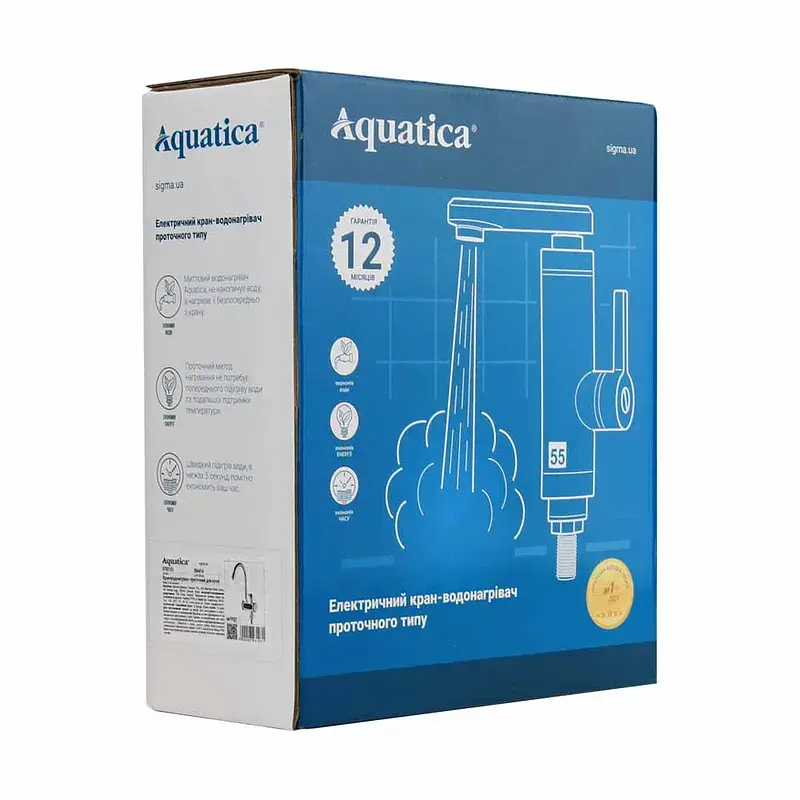 Проточний водонагрівач Aquatica JZ 3.0 кВт 0.4-5бар для кухн (9793103) - фото 4