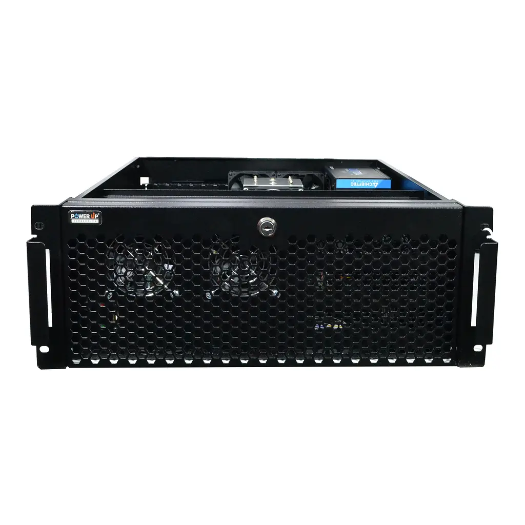 Сервер двухпроцессорный Power Up Rack 4U #78 AMD EPYC 7551 x2/128 GB/SSD 512 Gb x 2 Raid/Int Video - фото 2