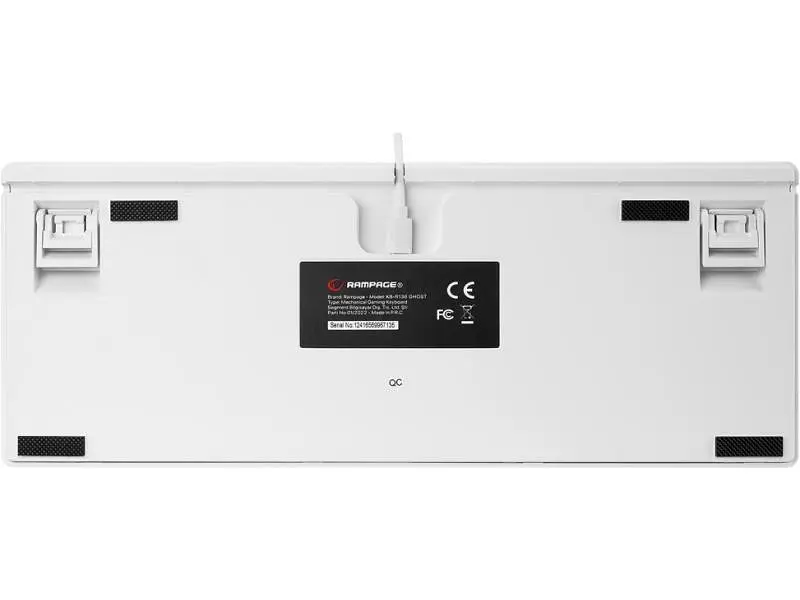 Клавіатура Rampage TKL GHOST White (KB-R136) - фото 6