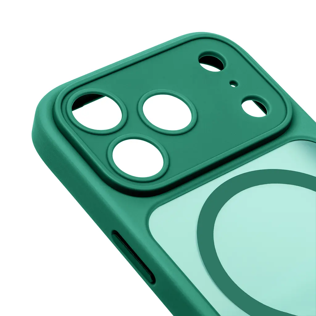 Чехол для Apple iPhone 17 Pro Max, Lush MagCase, зеленый, противоударная панель-накладка из TPU и PC, полупрозрачный чехол с MagSafe (с магнитом), с защитой камеры, поддержка беспроводной зарядки, защита всего корпуса, ArmorStandart (ARM87500) - фото 4