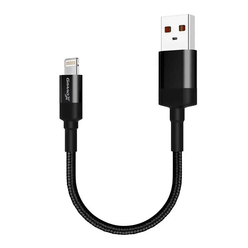 Дата кабель USB 2.0 AM to Lightning 0.2m Grand-X (FM-20L) - фото 2