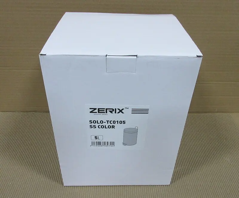 Відро для сміття кругле Zerix Solo-TC0105 Ss Color 5 л нержавійка ZX5897, Нержавіюча сталь - фото 5