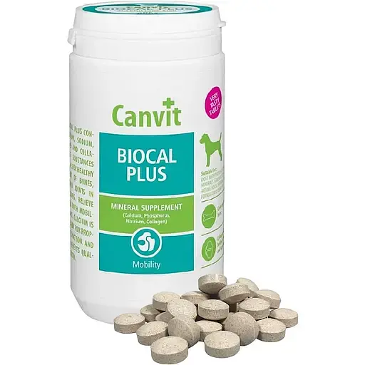 Вітаміни для собак Canvit Biocal Plus для покращення суглобів, кісток та сухожиль 1 кг can50725 - фото 2