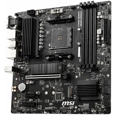 Материнська плата MSI AM4 (B550) B550M PRO-VDH, B550, 4xDDR4, Int.Video(CPU), 4xSATA3, 2xM.2, 1xPCI-E 16x 4.0, 2xPCI-E 1x 3.0, ALC892, RTL8111HN, 7xUSB3.2/6xUSB2.0, VGA/HDMI/DP, MicroATX - фото 4