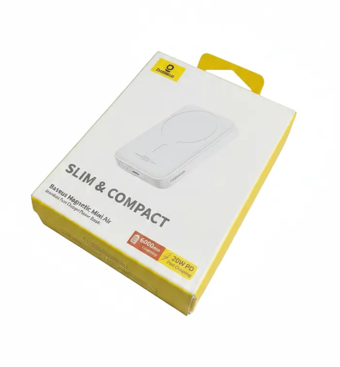 Акумулятор портативний - бездротовий MagSafe Baseus Mini Air 6000 mAh 20W (PPCXM06) білий - фото 2