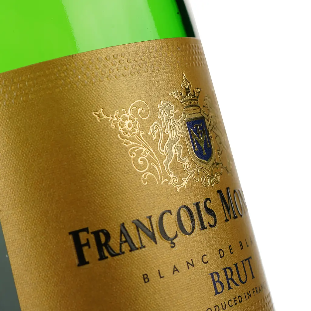 Вино игристое Francois Montand Brut Blanc de Blancs, белое, брют, 12%, 0,2 л (27765) - фото 4