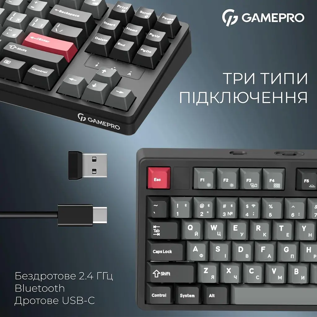Клавіатура GamePro Asgard Ragnar (MK285BK) - фото 7