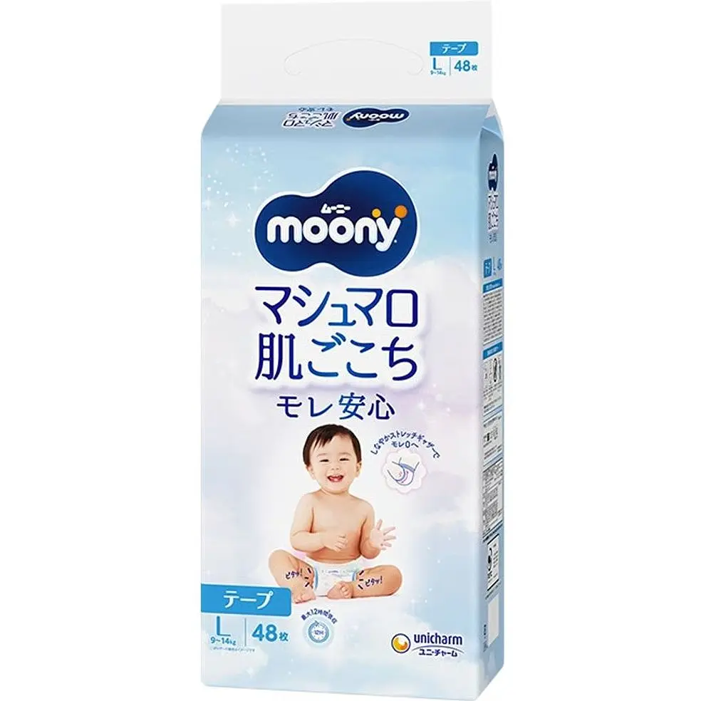 Підгузки дитячі Moony Unicharm Baby L 9-14 кг 48 шт.