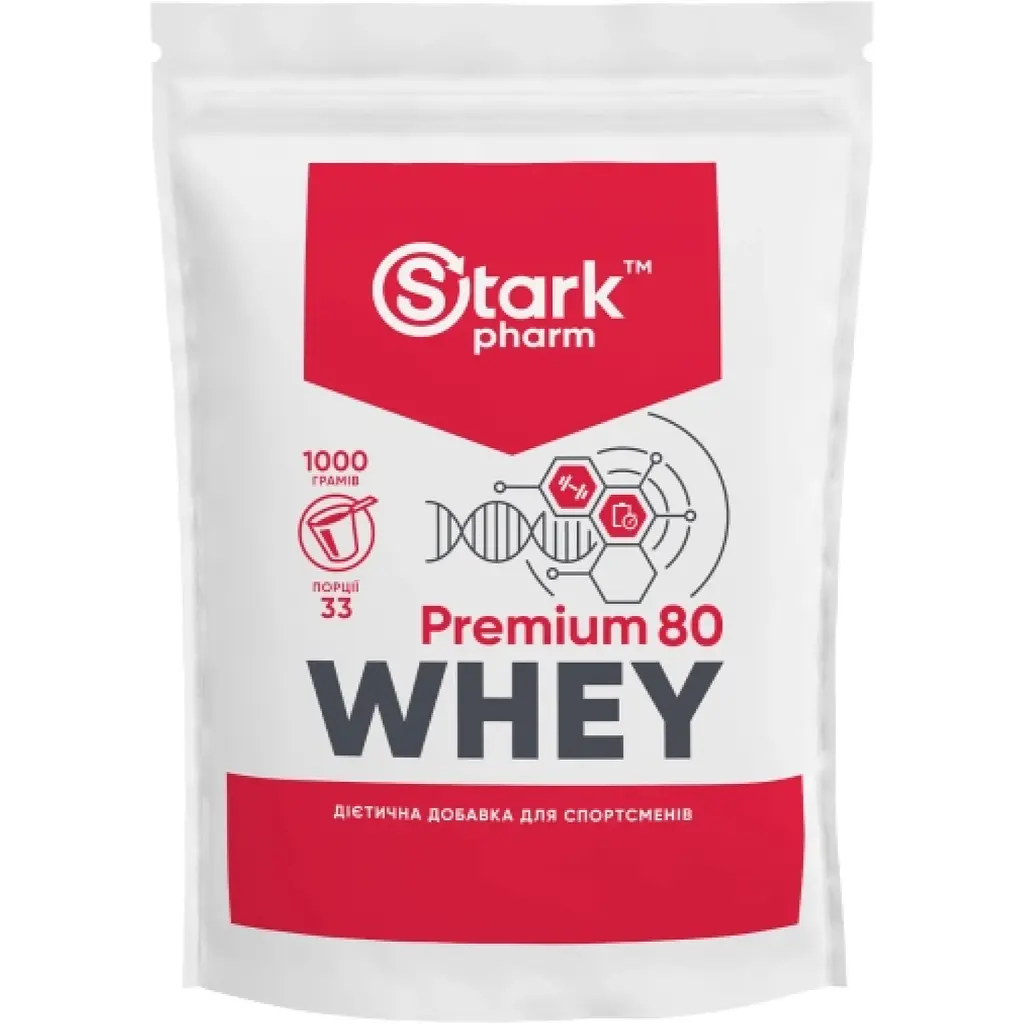 Протеїн Stark Pharm 80 Персик-ваніль сироватковий 1000 г