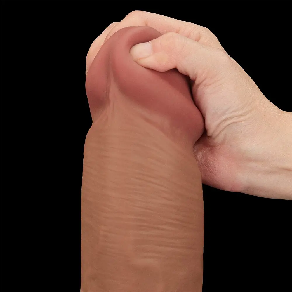 Фаллоимитатор LoveToy Sliding-Skin Dual Layer Dong King Sized 36 см телесный - фото 9