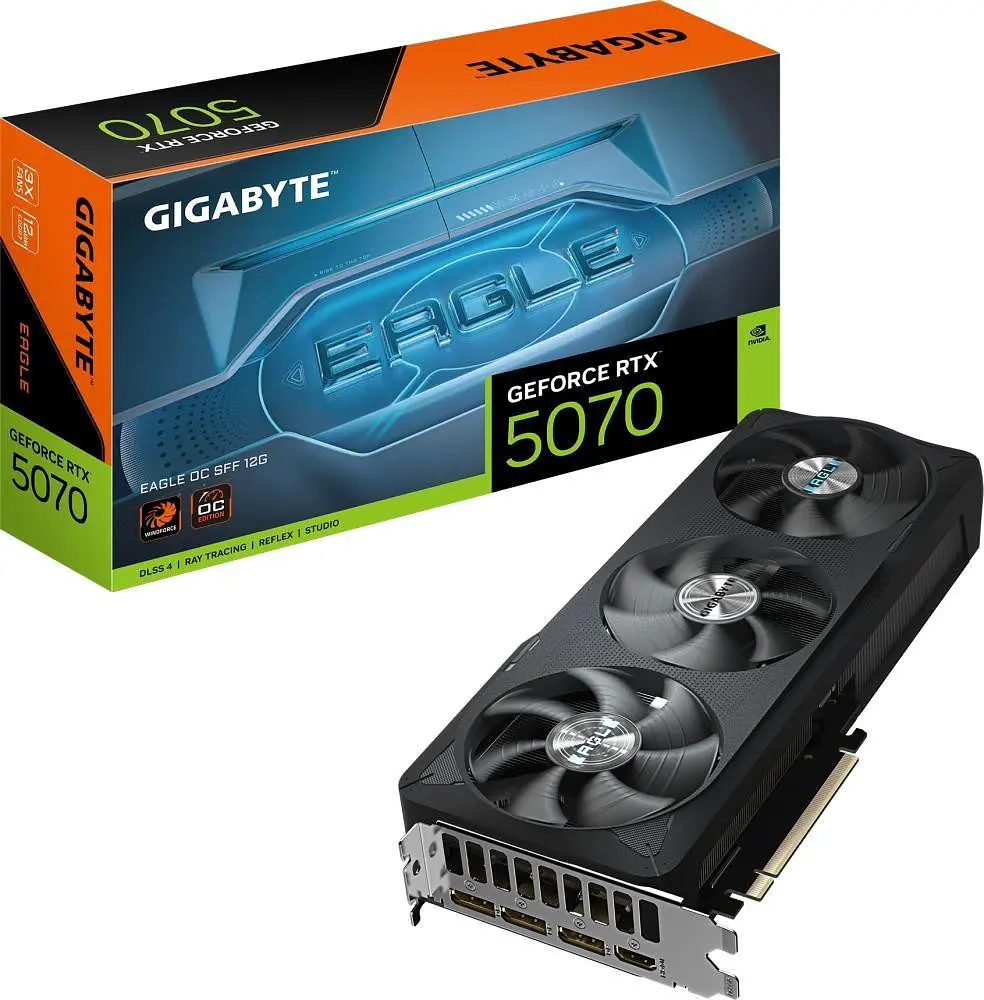 Відеокарта GIGABYTE GeForce RTX 5070 EAGLE OC SFF 12G (GV-N5070EAGLE OC-12GD) - фото 9