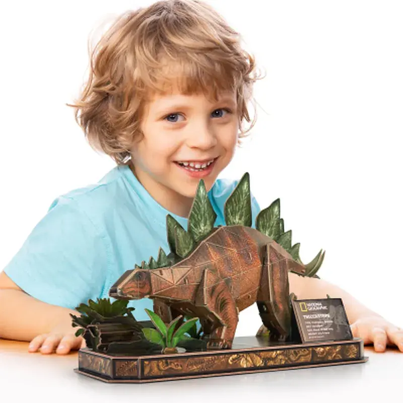 Пазл Cubic Fun 3D National Geographic Dino Стегозавр (DS1054h) - фото 4