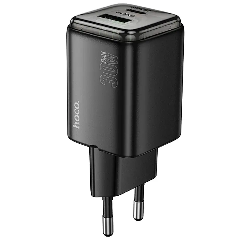 МЗП Hoco N53 Monsoon PD30W+QC3.0 (1USB-A/1C) Black - фото 2