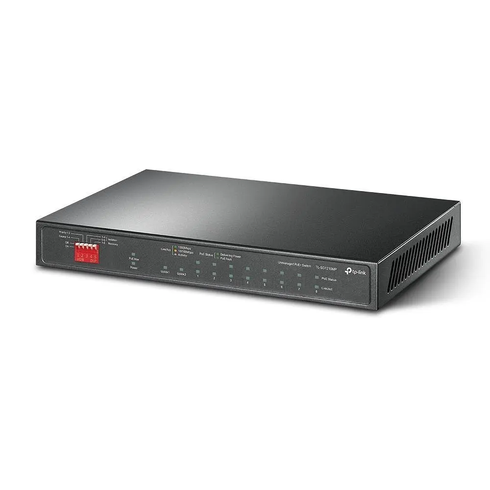 10-портовий гігабітний комутатор з 8 РоЕ+ портами, TL-SG1210MP TP-LINK - фото 2