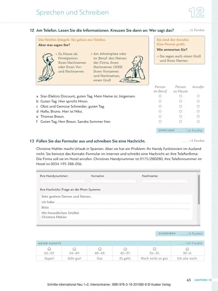Schritte international Neu Intensivtrainer mit Audio CD zu Band 1 und 2 - фото 7