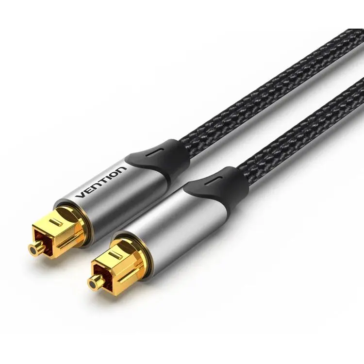 Кабель мультимедійний Optical Toslink 1.0m gray Vention (BAVHF)
