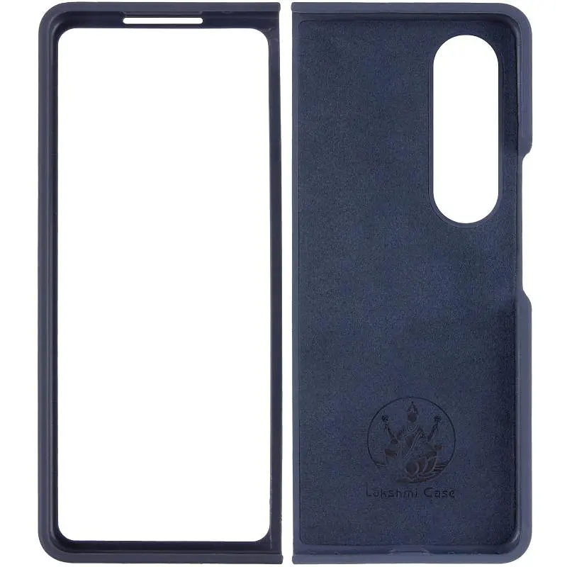 Чехол Foldables Silicone Cover Lakshmi (AAA) для Samsung Galaxy Z Fold4 Темно-синий / Midnight blue - фото 3