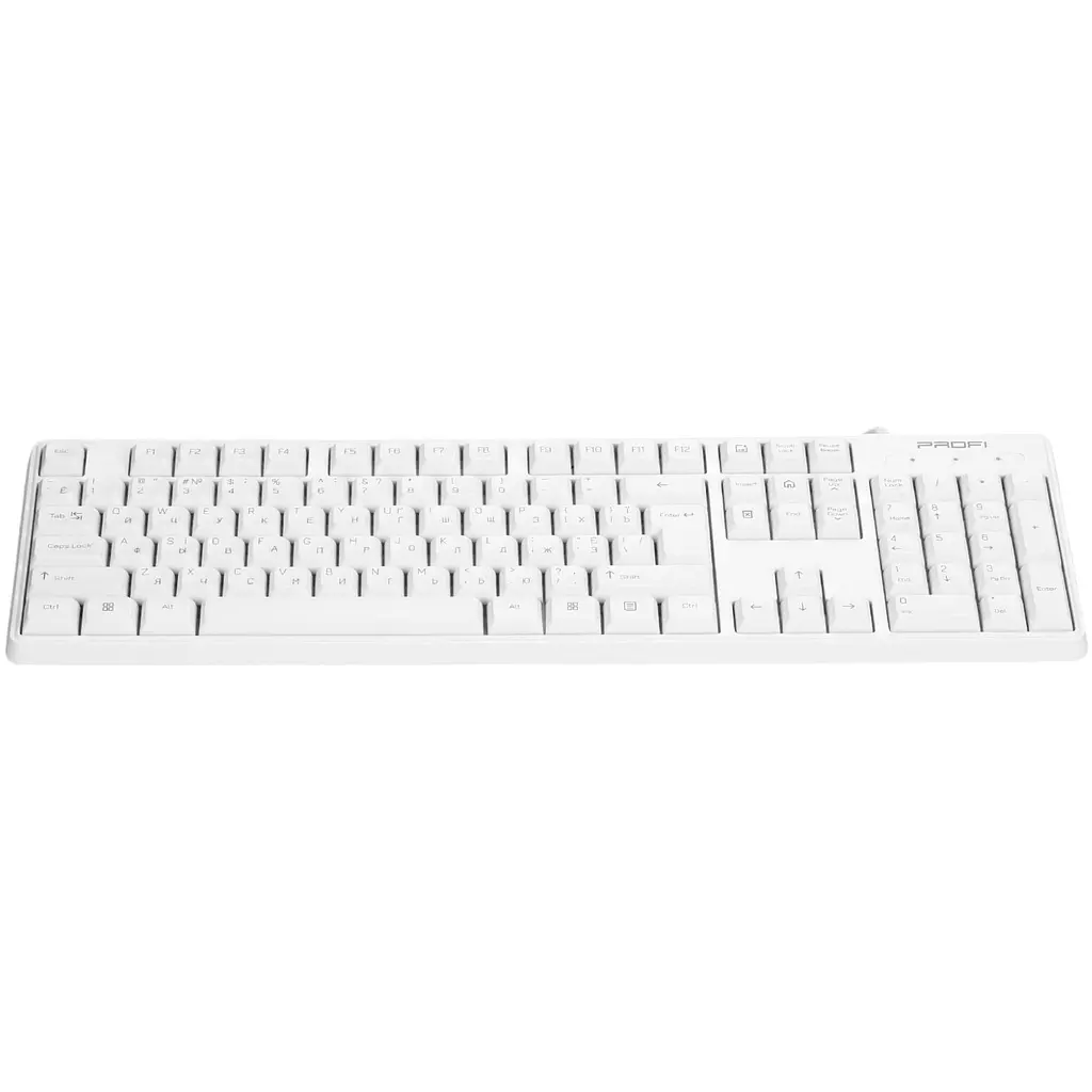 Клавиатура проводная Profi USB K101UW белая (K101UW) - фото 2