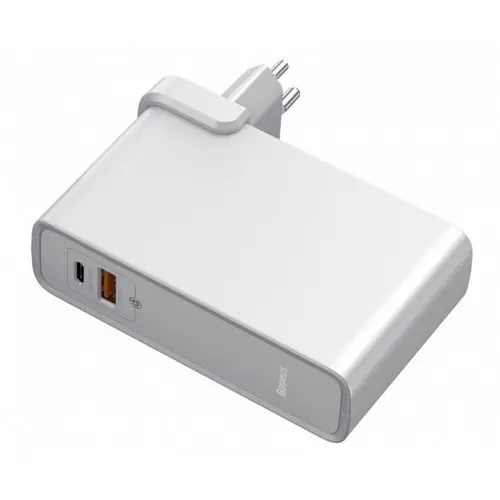 Сетевое зарядное устройство Baseus Power Station 2 in 1 QC with Power Bank 10000mAh 45W PPNLD-C02 White - фото 2