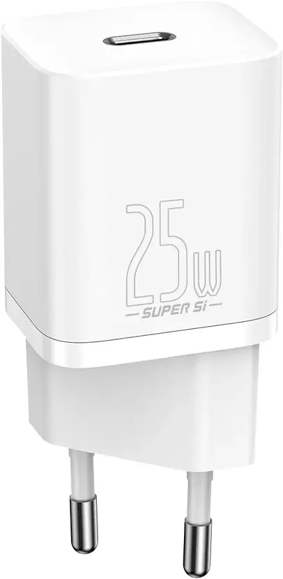 Зарядний пристрій Baseus Super Si Quick Charger 1C 25W EU white (CCSP020102) - фото 5