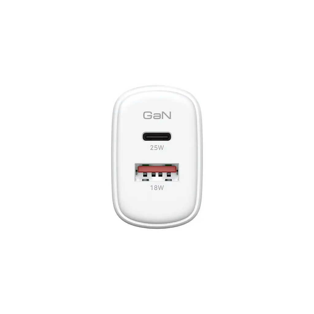 Зарядний пристрій Armorstandart Poweraze 25W GaN Type-C + USB-A White (ARM87067) - фото 4