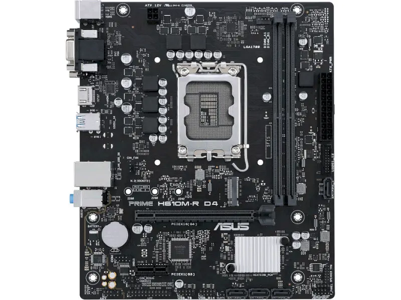 Материнська плата Asus Prime H610M-R D4-SI