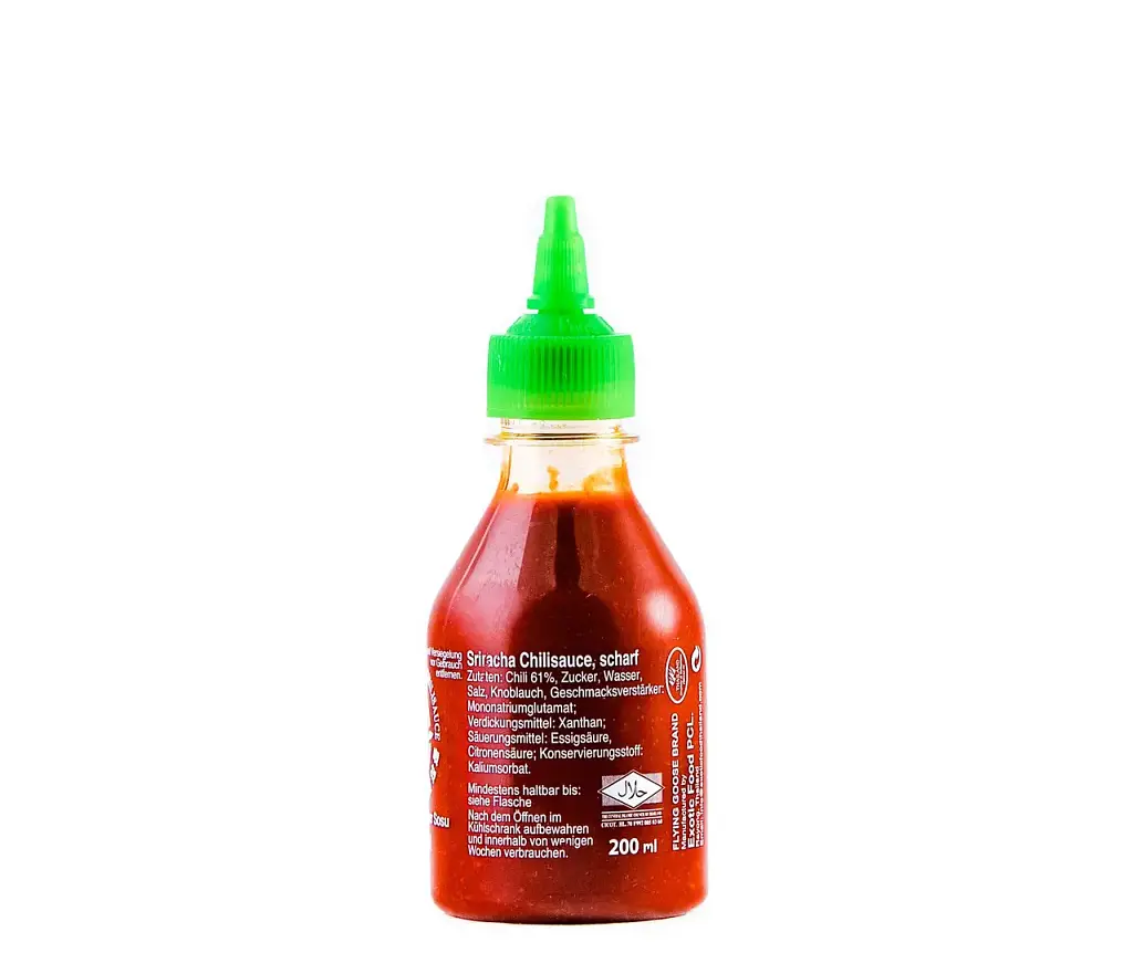 Соус Шрирача Flying Goose Sriracha Flying Goose зеленый (61%) 200 мл - фото 3
