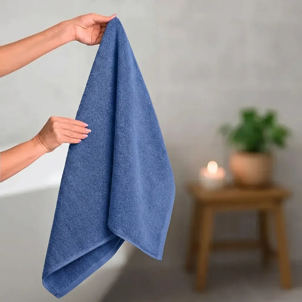 Набір рушників махрових GM Textile Milado 40x70 см 100% бавовна. Щільність 550 г/м2 3 шт. синій - фото 3