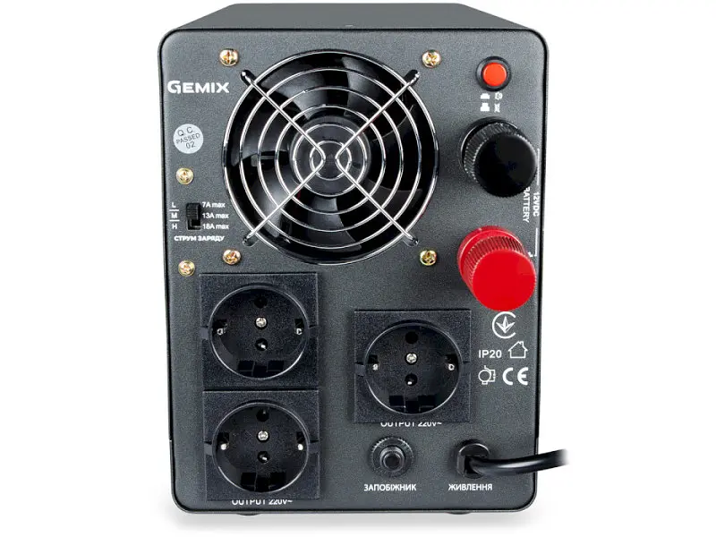 лінійно-інтерактивне ДБЖ Gemix PSN-1200U - фото 2