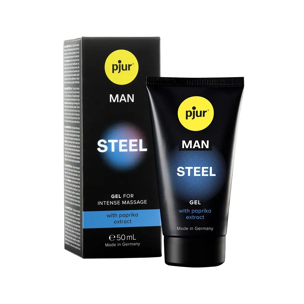 Збуджуючий гель для масажу Pjur Man Steel Ge, 50 мл - фото 4