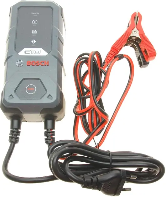 Зарядний пристрій для автомобільного акумулятора Bosch C10 12V ємністю від 5А до 120А 3.5A (EFB/GEL/VRLA/AGM) (0 189 911 010) - фото 4