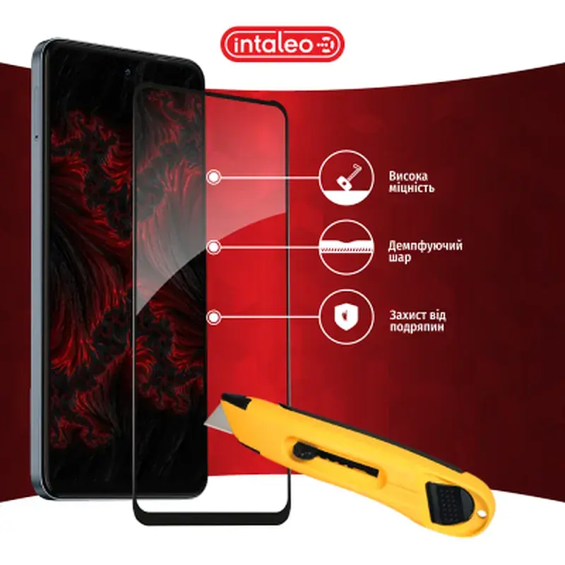 Скло захисне Intaleo Full Glue Tecno Spark 20C Black (1283126589065) - фото 5