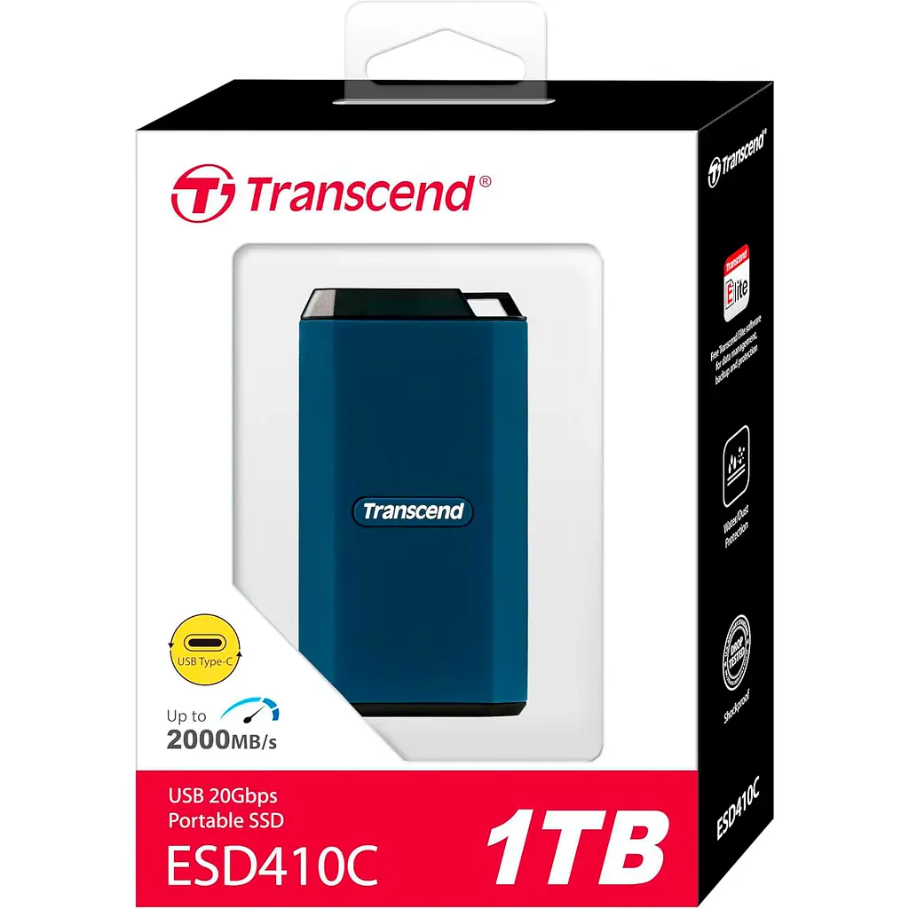 Внешний SSD накопитель Transcend ESD410C 1TB Dark Blue (TS1TESD410C) [109780] - фото 4