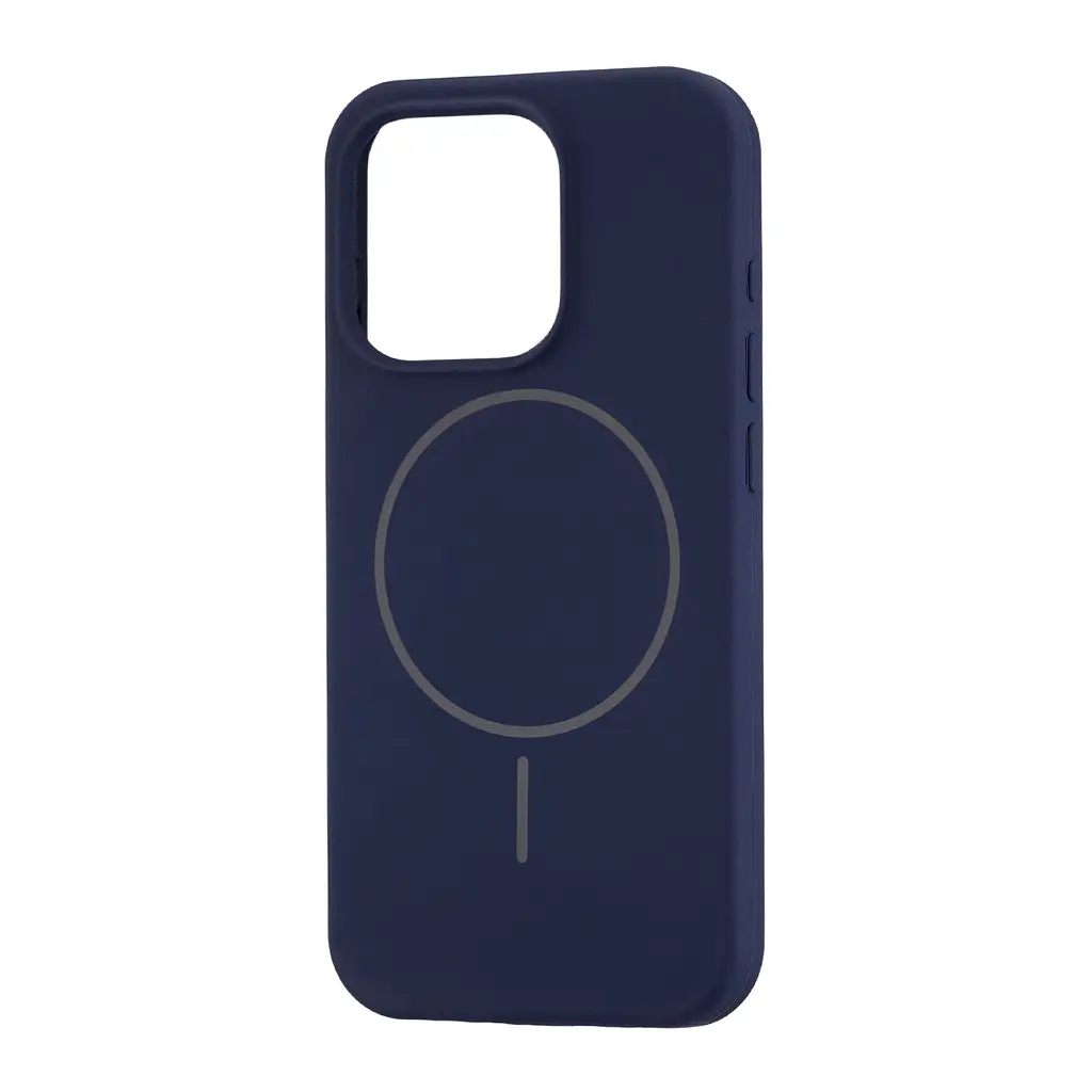 Чохол Silicone Case Full Cover with MagSafe iPhone 15 Pro Blue