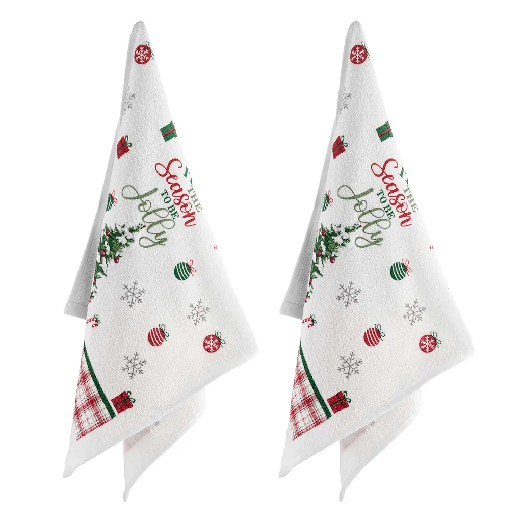 Подарунковий набір рушничків в коробці Ardesto Christmas Tree 38х63см, 2шт, 100% бавовна (ART3863HTB) - фото 3